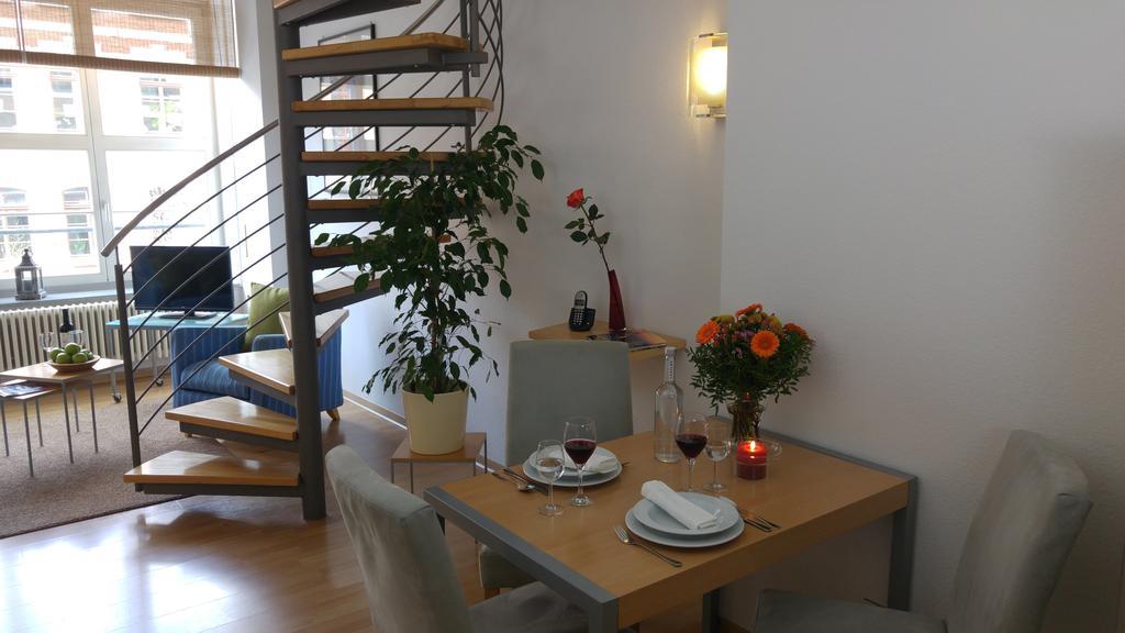 Apartmenthaus Elster Lofts Leipzig Quarto foto