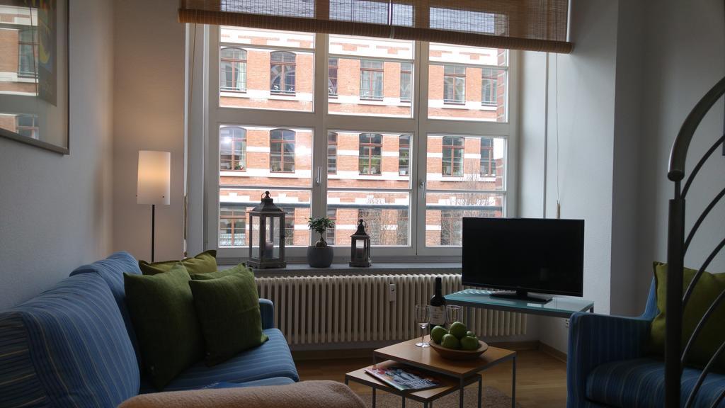 Apartmenthaus Elster Lofts Leipzig Quarto foto