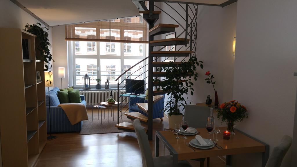 Apartmenthaus Elster Lofts Leipzig Quarto foto